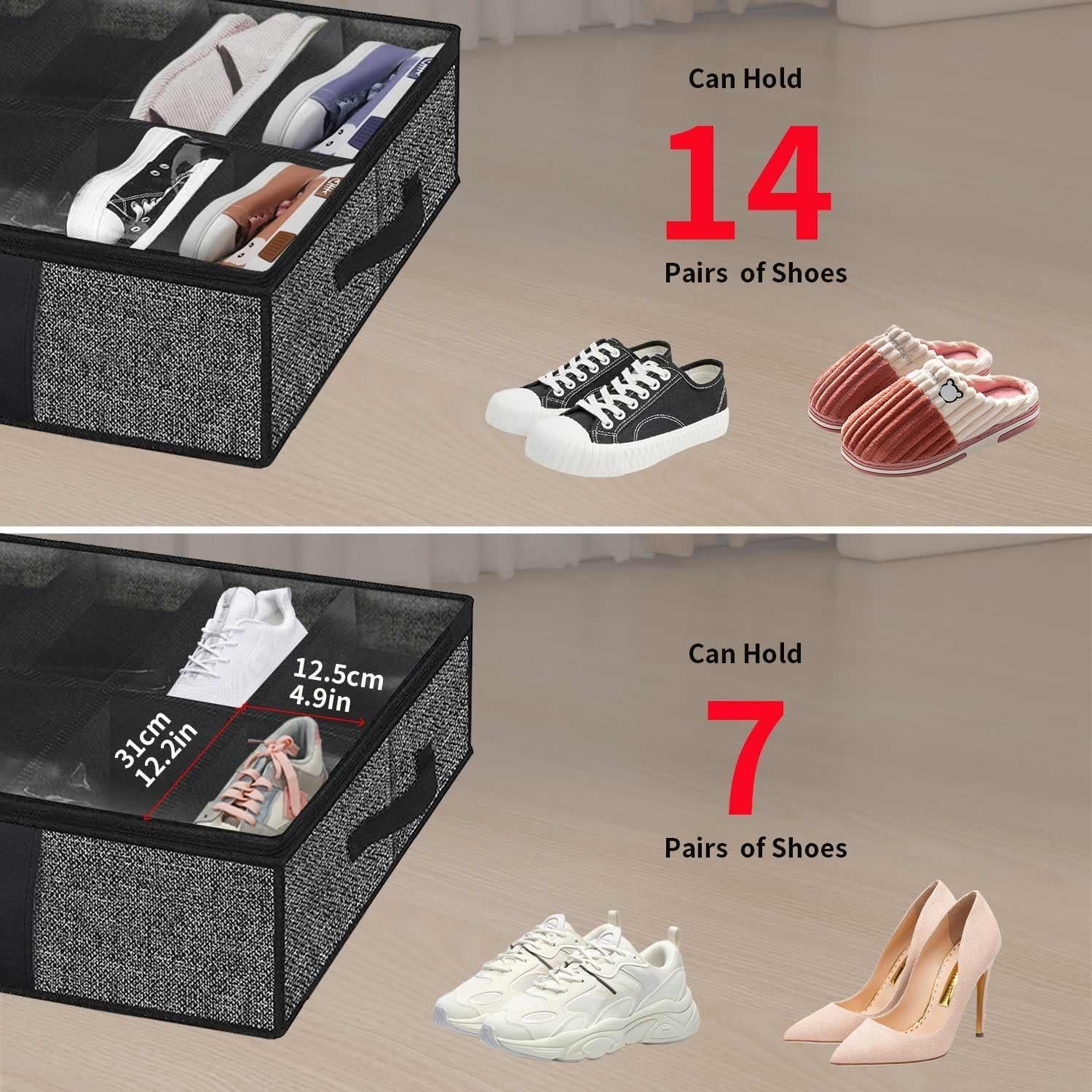 Onlyeasy Bolsa de Almacenamiento de Zapatos 2 Piezas 86x60cm