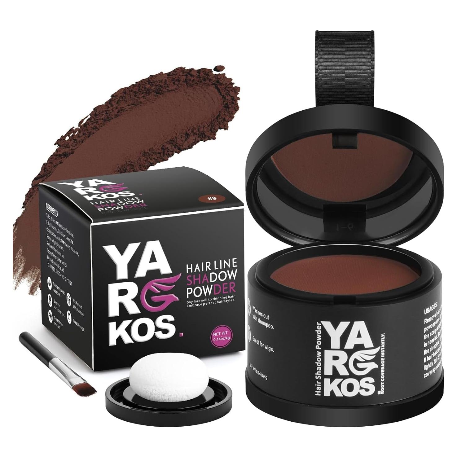 Polvo de Sombra para Cabello Yargkos Castaño Claro 3.98g