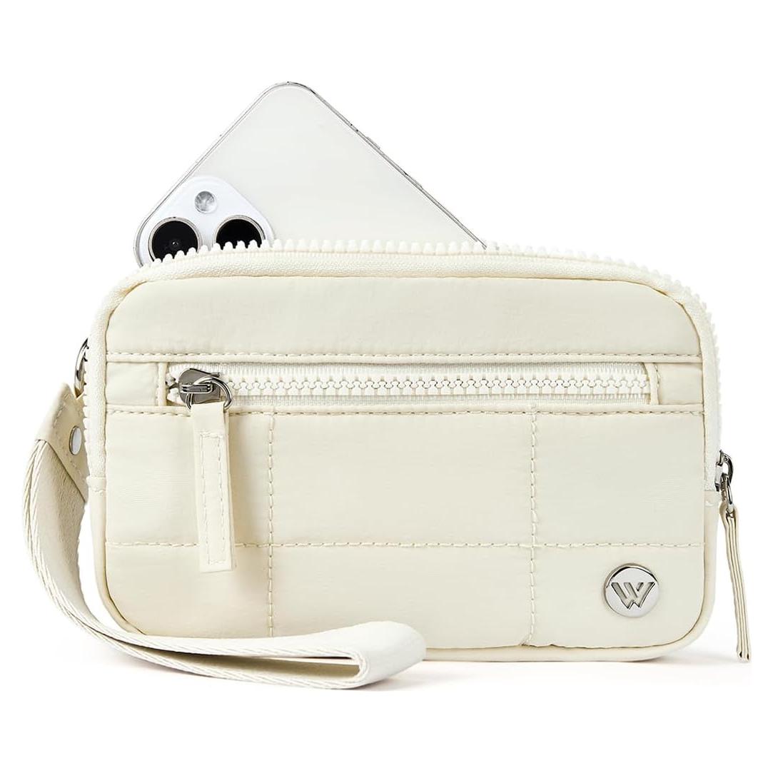Billetera de muñeca WESTBRONCO para mujeres con RFID - Beige