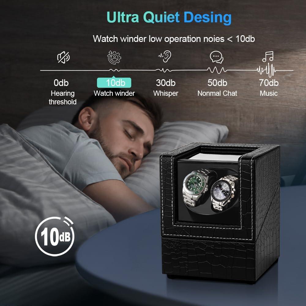 Enrollador Doble de Relojes Automáticos Anyasun con Motor Silencioso