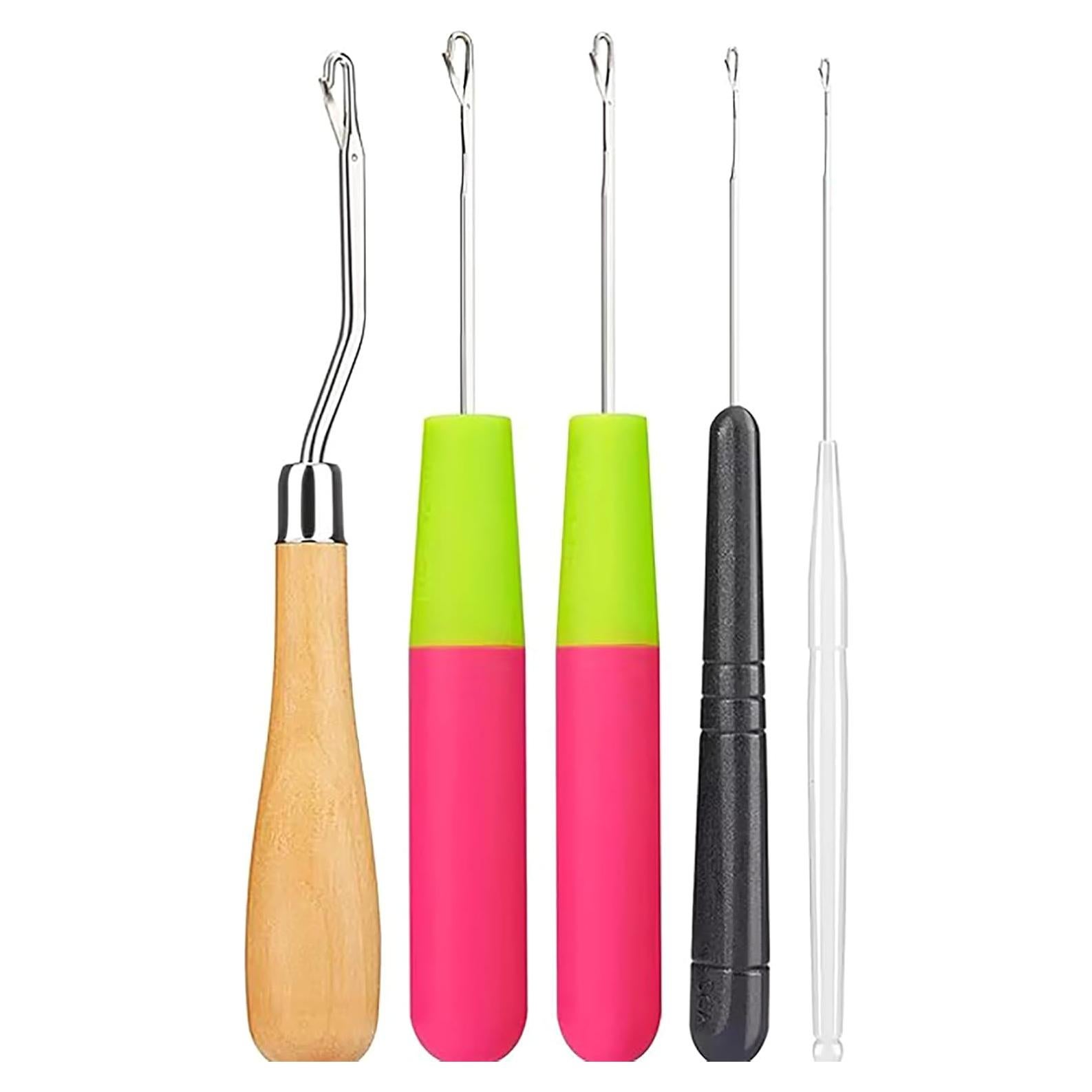 Juego de 5 Ganchos de Crochet CLHJINRUOLIU para Dreadlocks