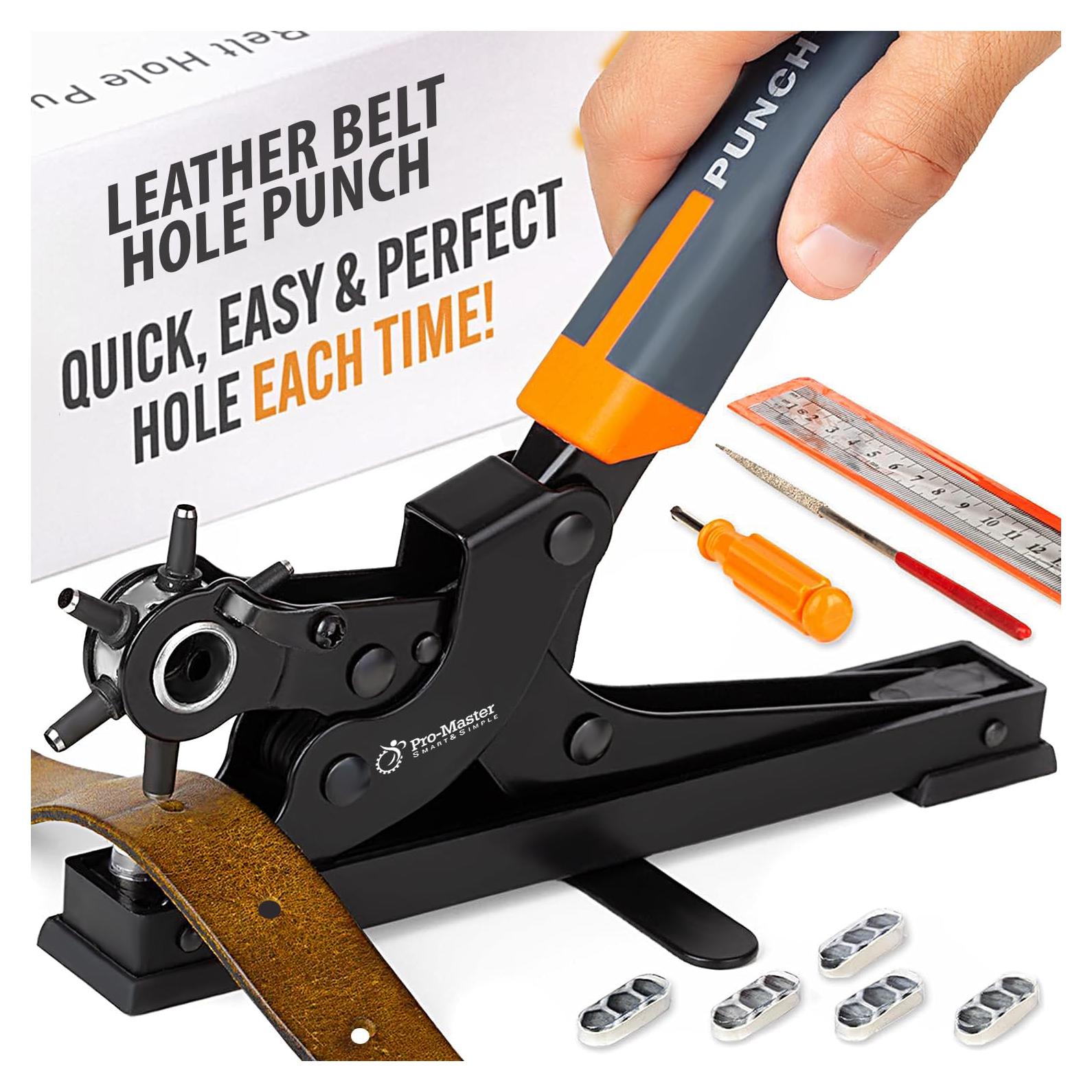 Perforador de Agujeros de Escritorio Pro-Master para Cinturones