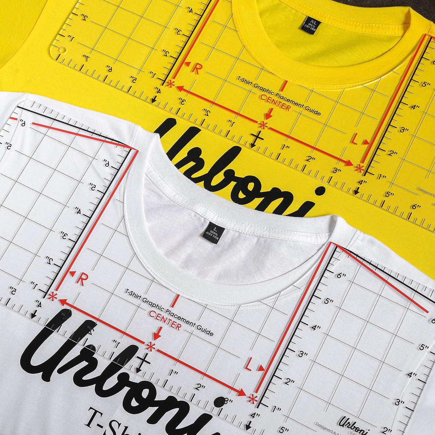 Guía de Regla para Camisetas Rubicon 43.2x17.8cm Alineación Vinilo