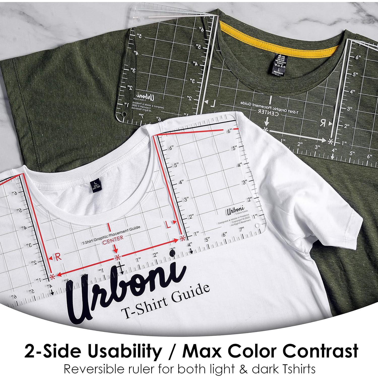 Guía de Regla para Camisetas Rubicon 43.2x17.8cm Alineación Vinilo