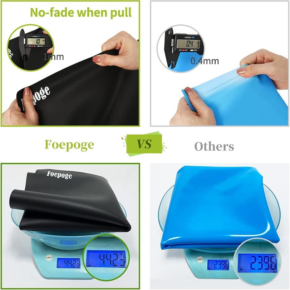 Alfombrilla de Silicona Antiadherente Foepoge 70.9x50.8cm Negra