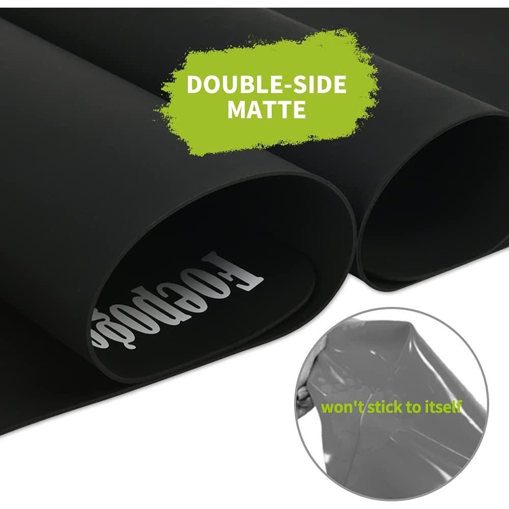 Alfombrilla de Silicona Antiadherente Foepoge 70.9x50.8cm Negra