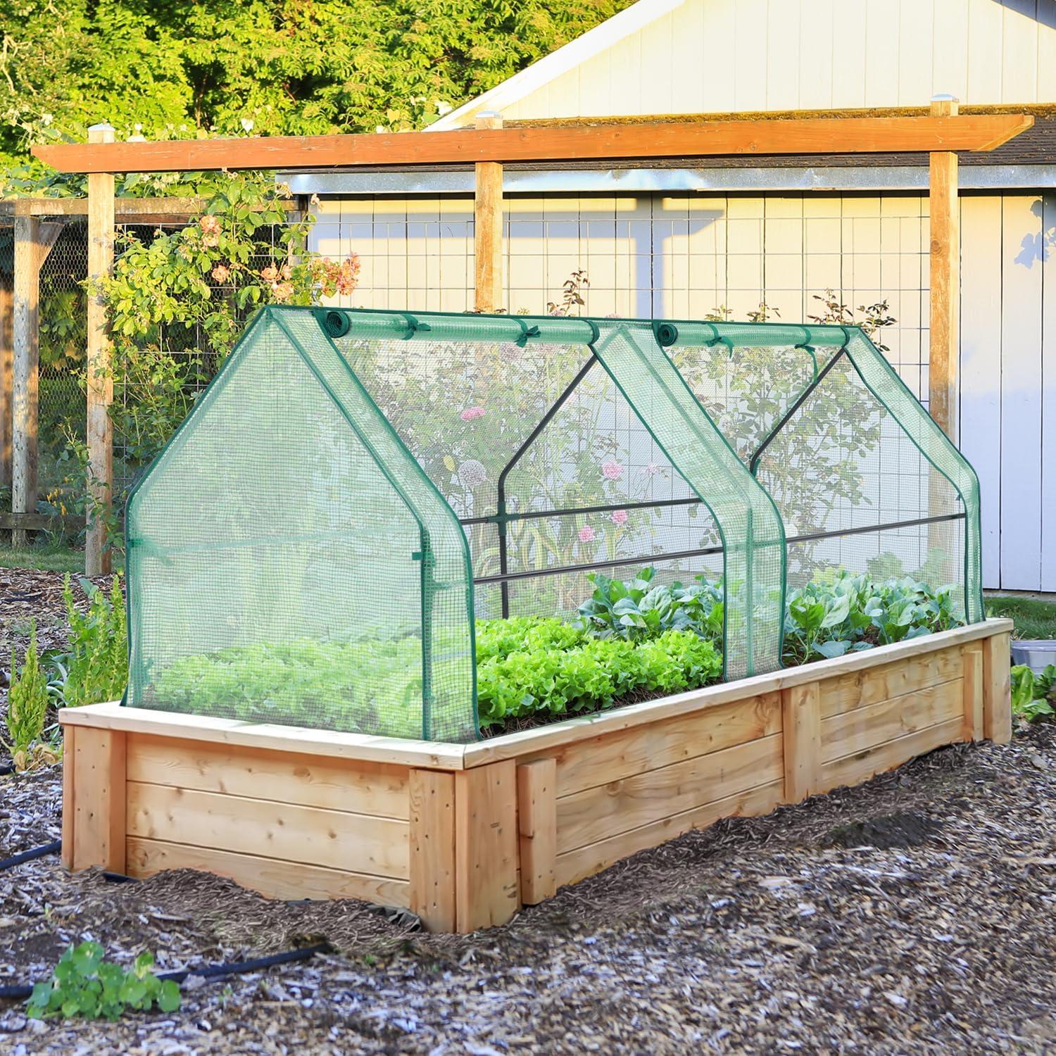 Invernadero Mini Portátil Ohuhu 1.8m x 0.9m con 2 Puertas