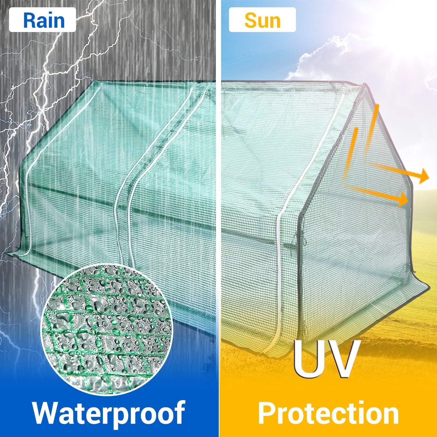 Invernadero Mini Portátil Ohuhu 1.8m x 0.9m con 2 Puertas