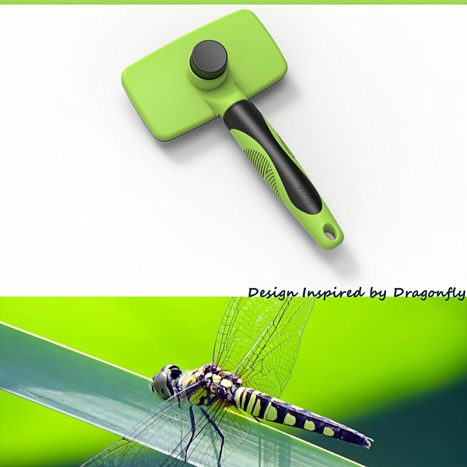 Cepillo Autolimpiante OEFEO para Perros y Gatos Negro