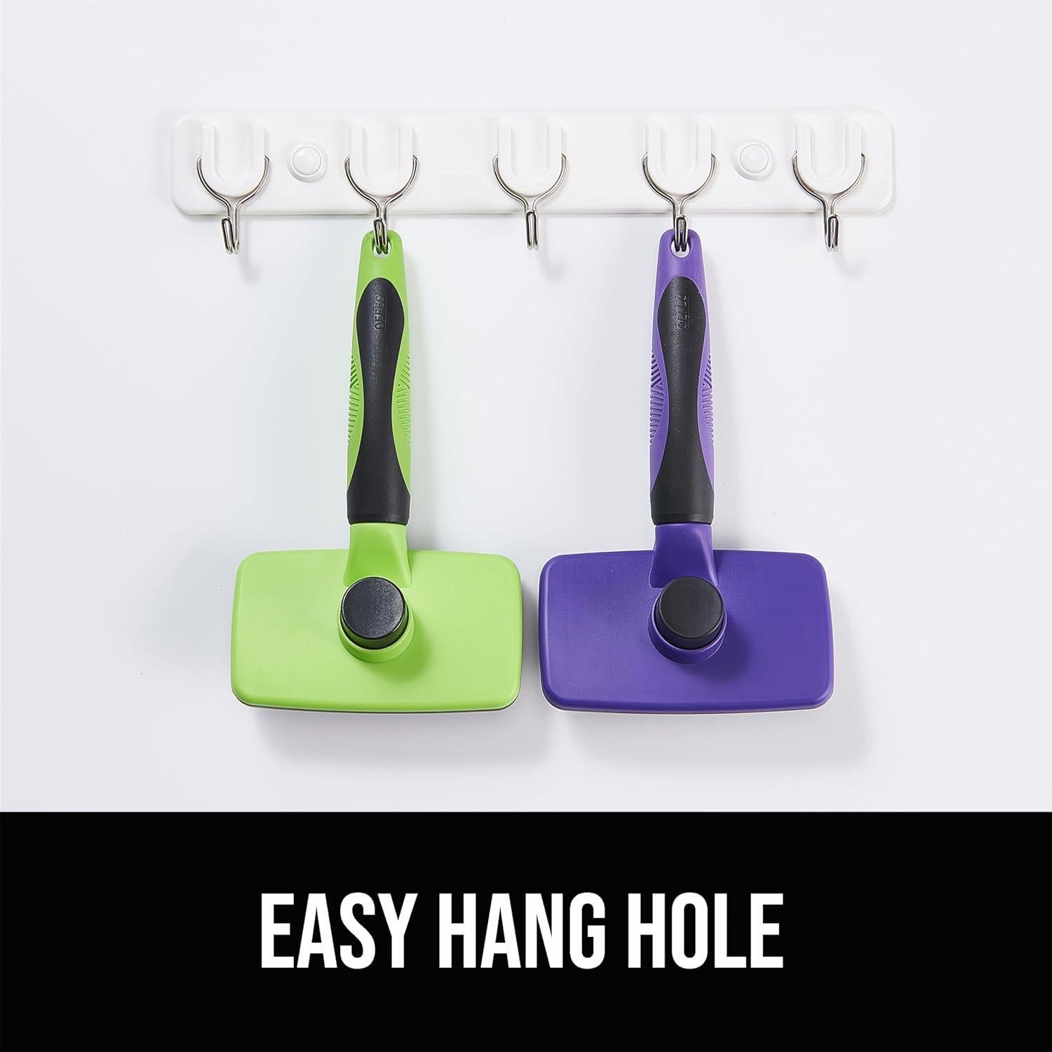 Cepillo Autolimpiante OEFEO para Perros y Gatos Negro