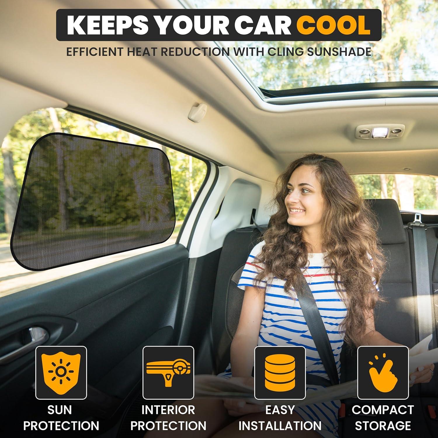 Sombrillas Laterales EcoNour UV para Bebé 4 Pack X-Large