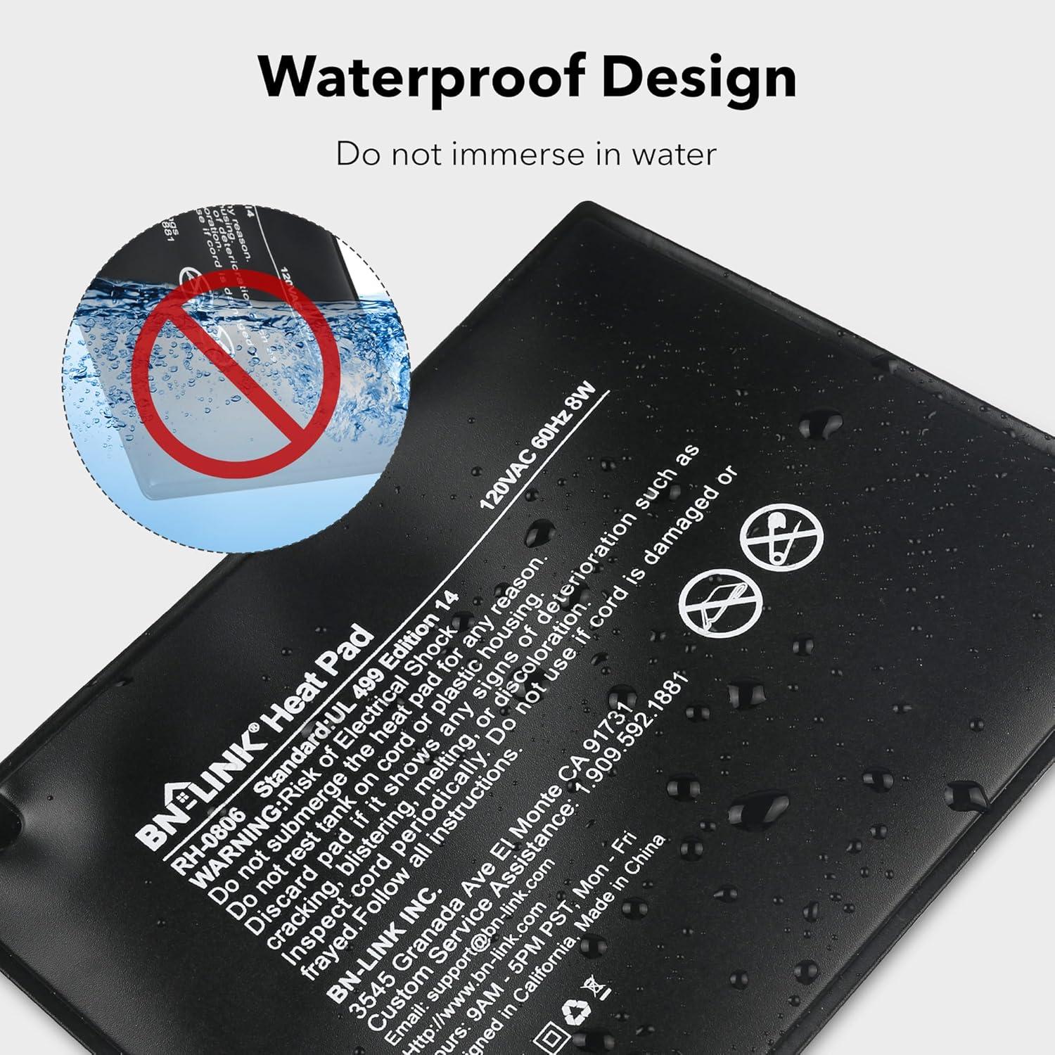 Almohadilla Térmica BN-LINK 15.24x20.32 cm con Termostato