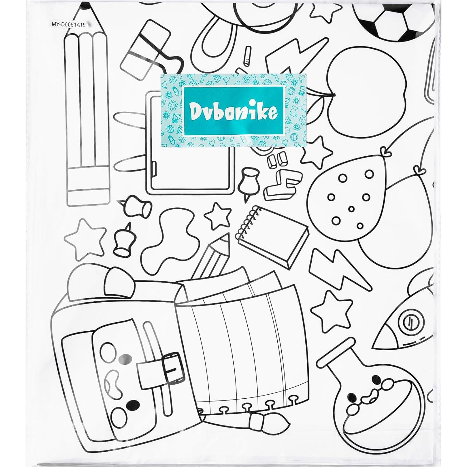 Póster Jumbo para Colorear 100 Días de Escuela Dvbonike 140x60cm