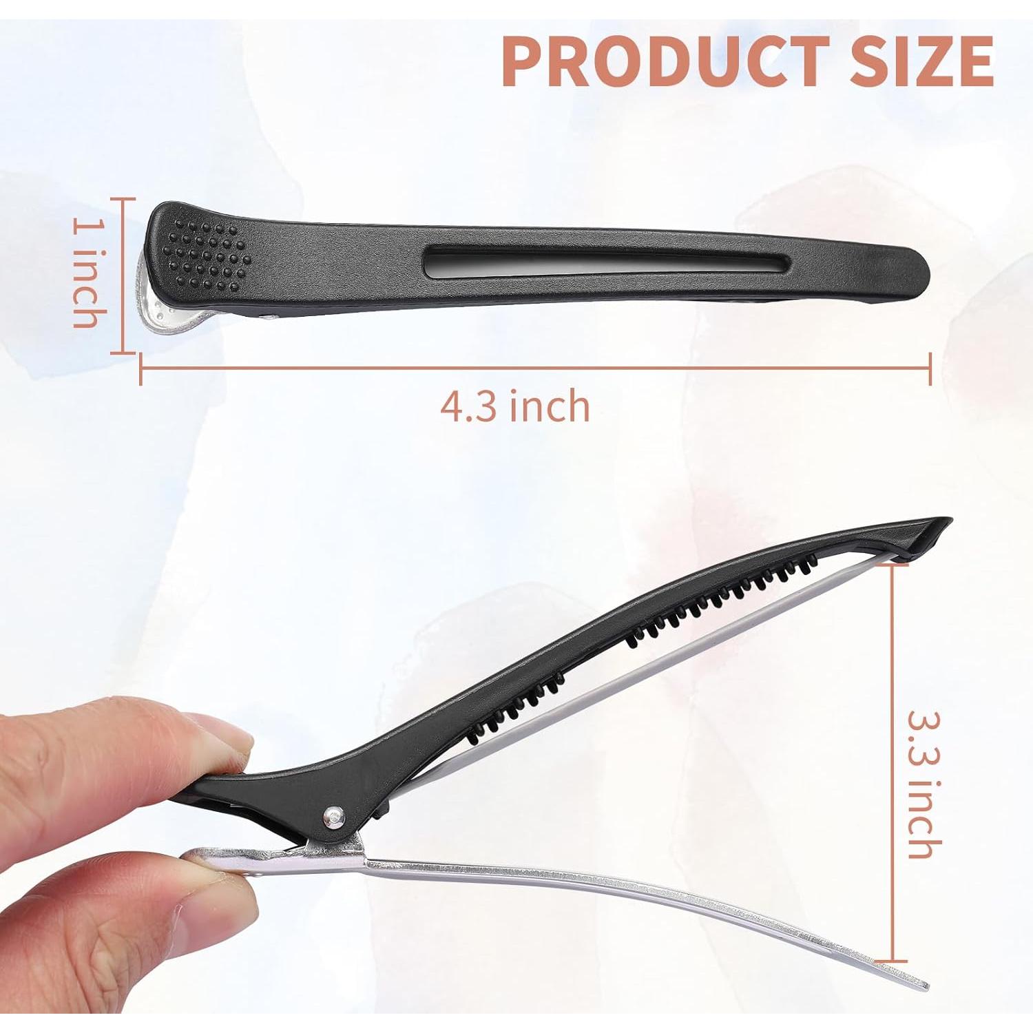 Paquete de 6 Clips de Pelo Profesionales XTIIEED - No Deslizantes 10.9 cm