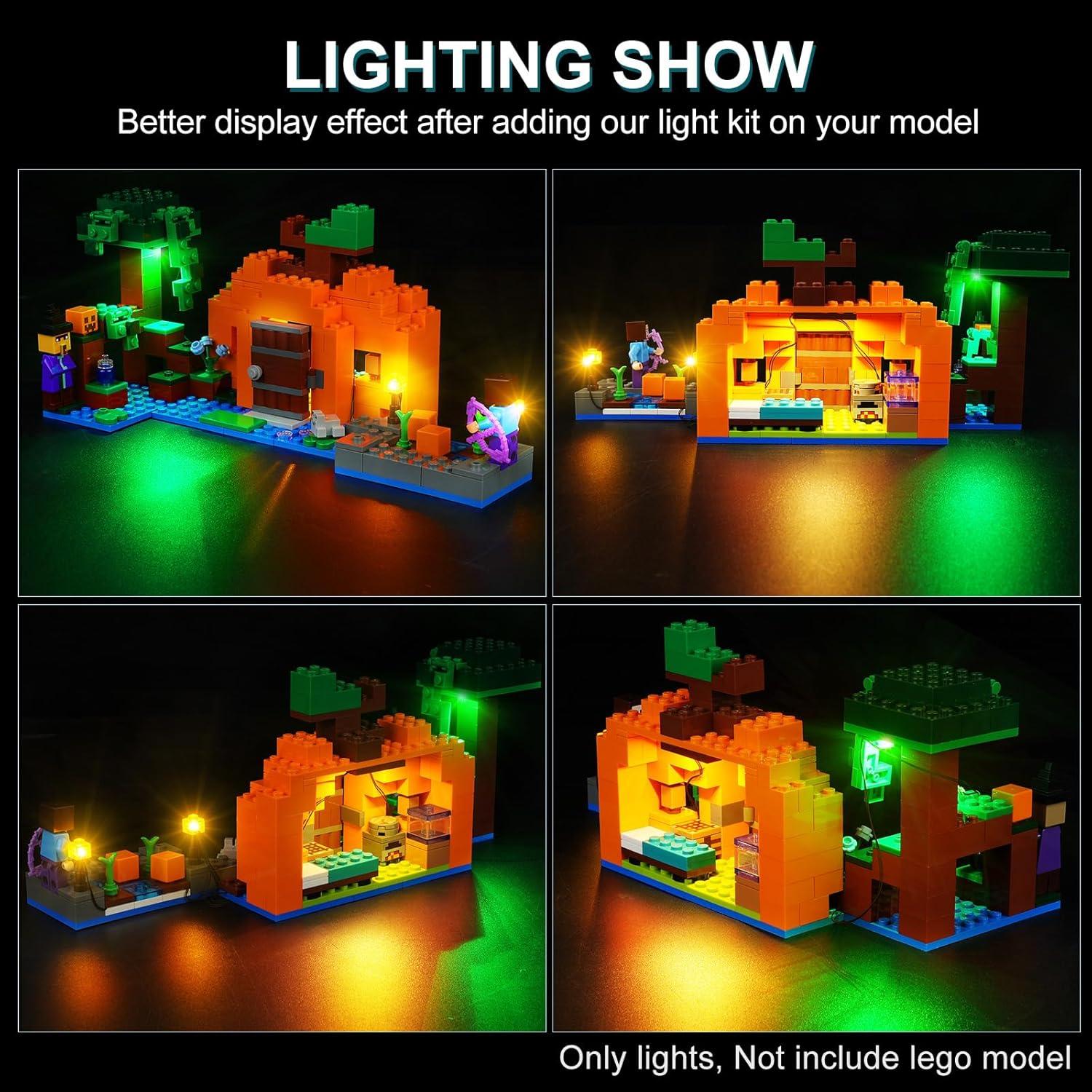 Kit de Luz LED para Lego 21248 La Granja de Calabazas - Solo Luces