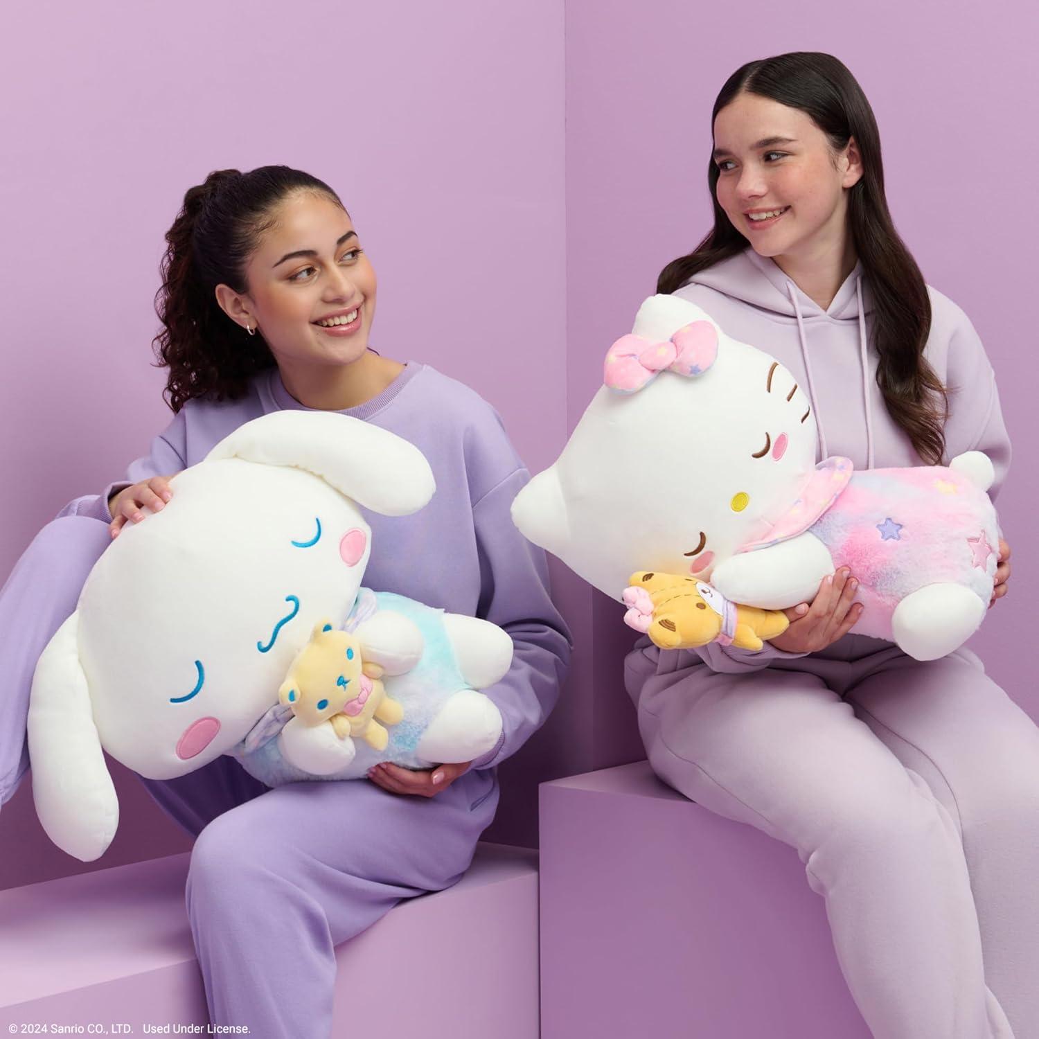 Peluche Durmiendo Cinnamoroll Jazwares 45.72 cm con Osito