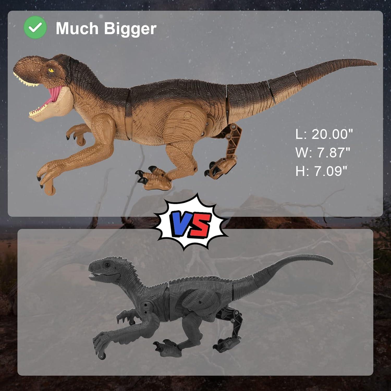 Dinosaurio RC T-Rex IQKidz 32.8x11x18cm Interactivo