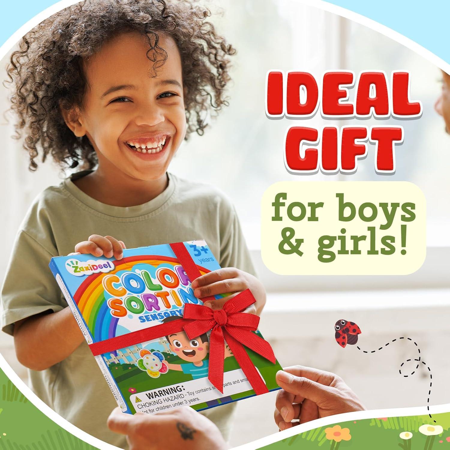 Juguete Sensorial de Clasificación de Colores ZAXIDEEL 14x14cm