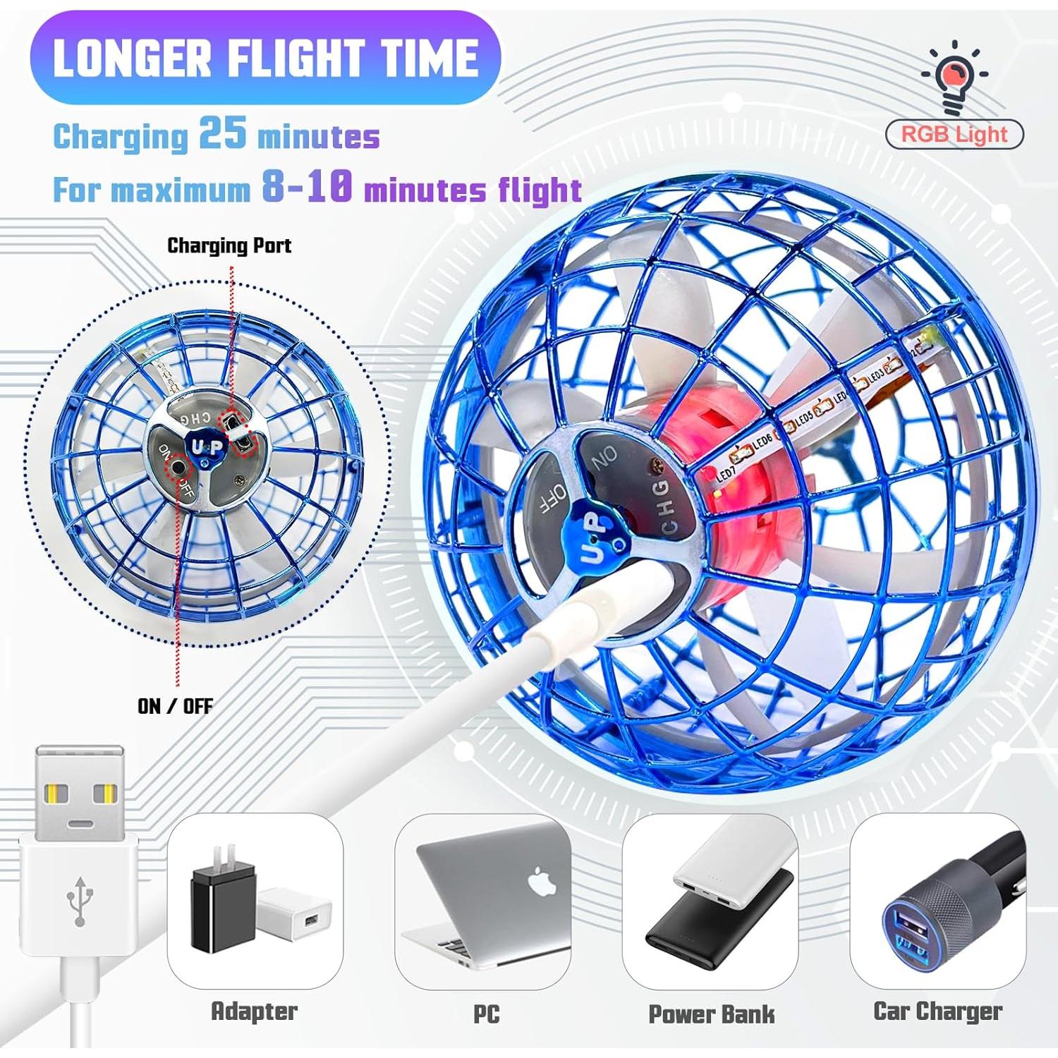 Bola Voladora DODARK Nuevo-Marino - Juguete Volador Recargable