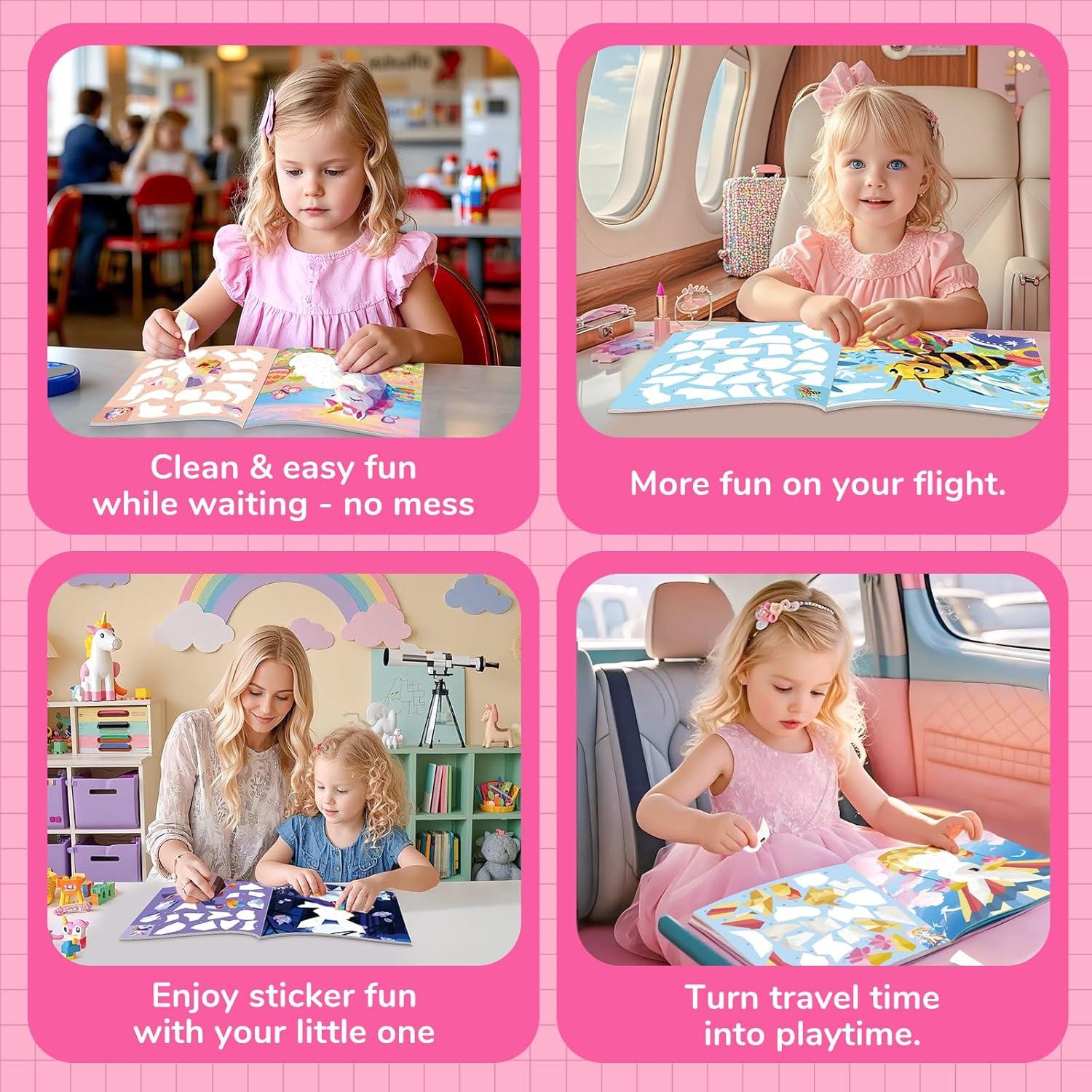 Libro de Pegatinas CutteeyFyry para Pintar por Números - 21x23 cm