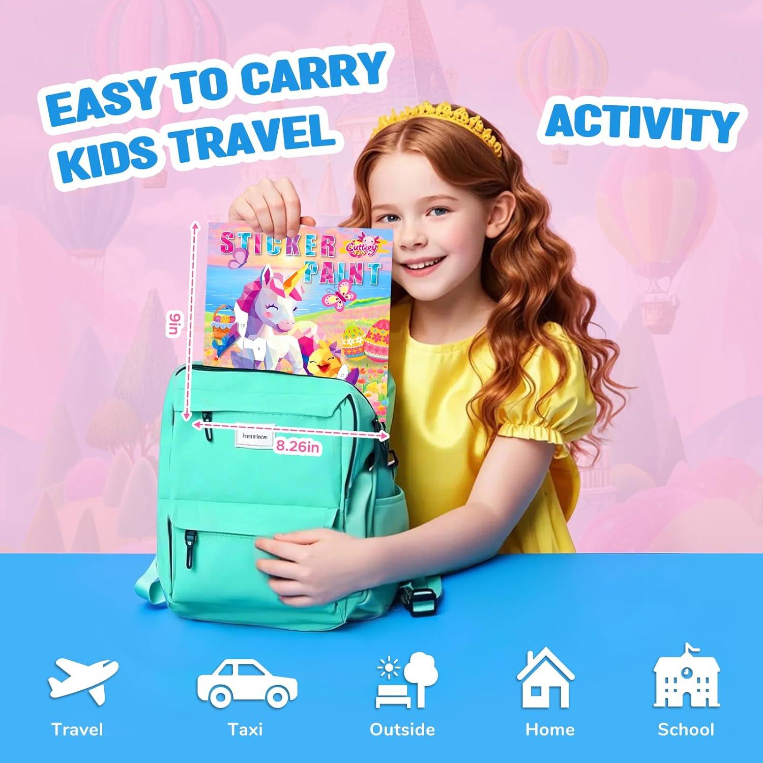 Libro de Pegatinas CutteeyFyry para Pintar por Números - 21x23 cm