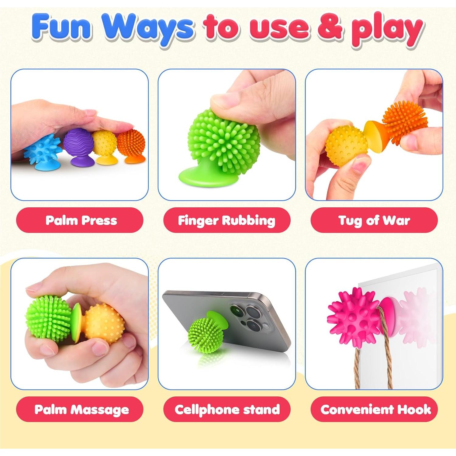 Juguetes Sensoriales Antiestrés Richtim - 16 Piezas Texturizadas