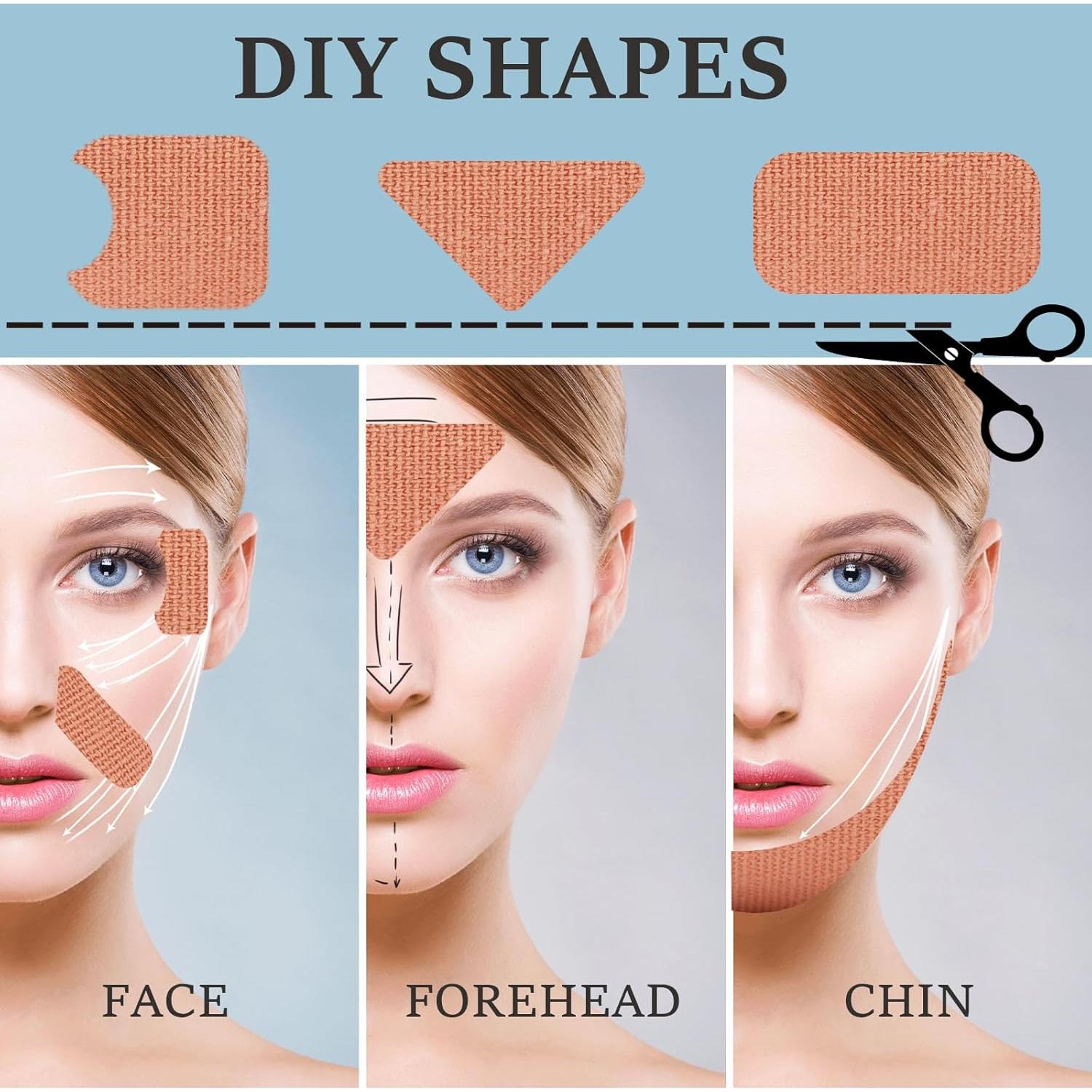 Cinta Facial Antienvejecimiento Zancony 5cm - Parches para Rostro