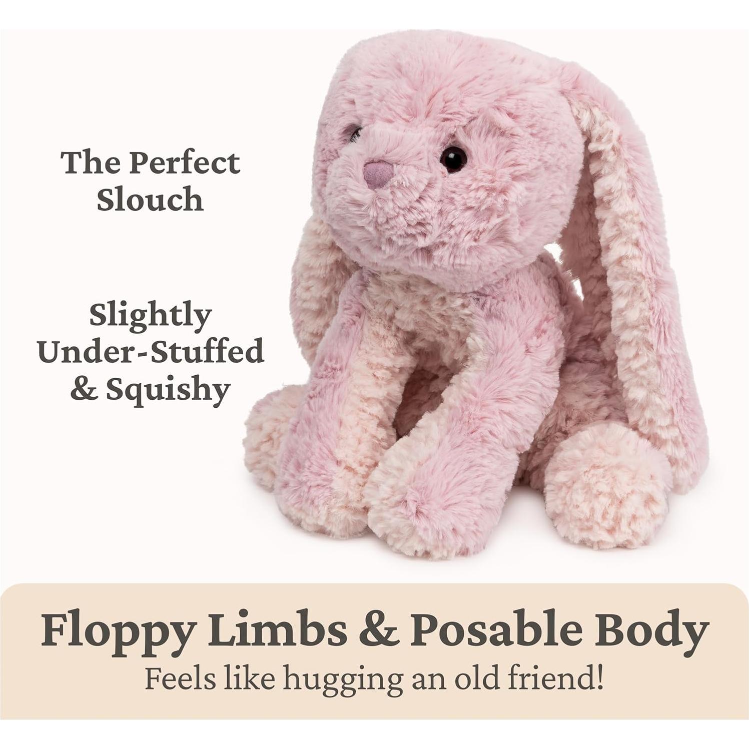 Conejo de Peluche GUND Cozys Rosa 25.4 cm Suave y Abrazable