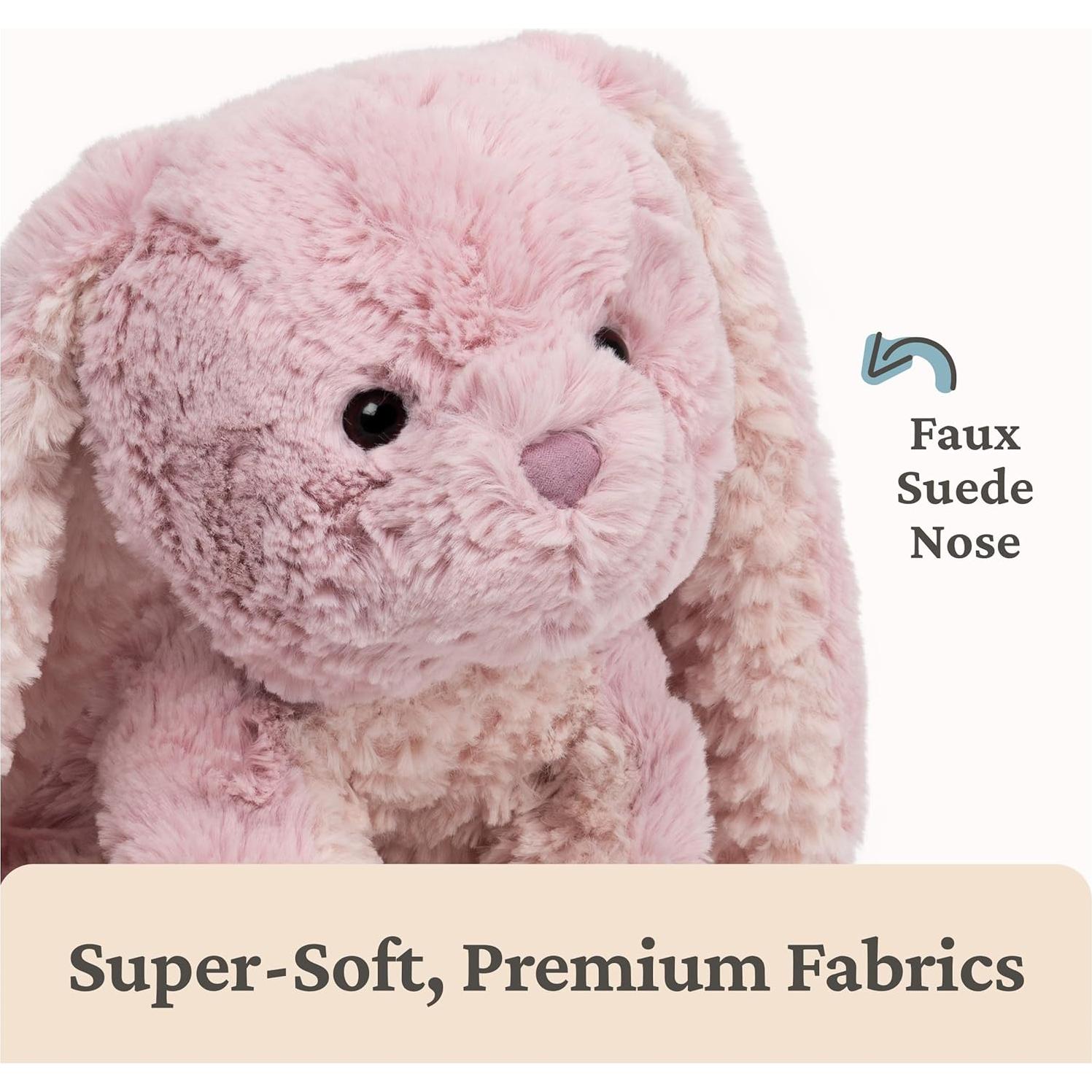 Conejo de Peluche GUND Cozys Rosa 25.4 cm Suave y Abrazable