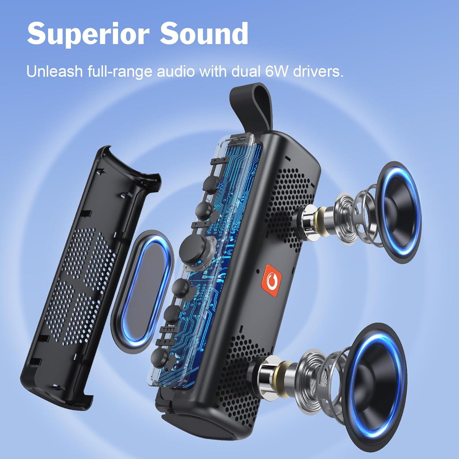 Altavoz Bluetooth DOSS E-Go II 12W Impermeable IPX6 12H