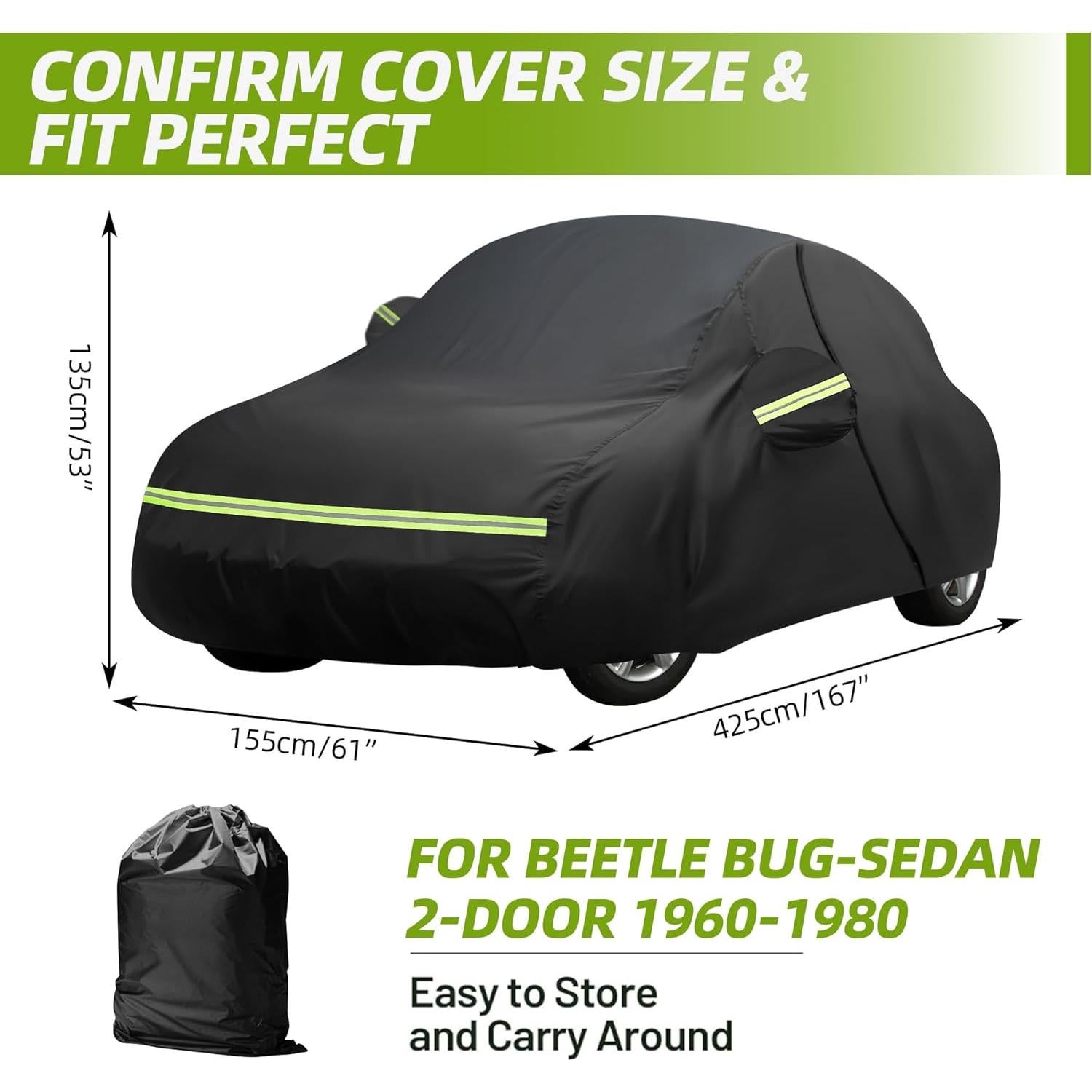 Cubierta Impermeable MAITUYU para Beetle Bug 1960-1980