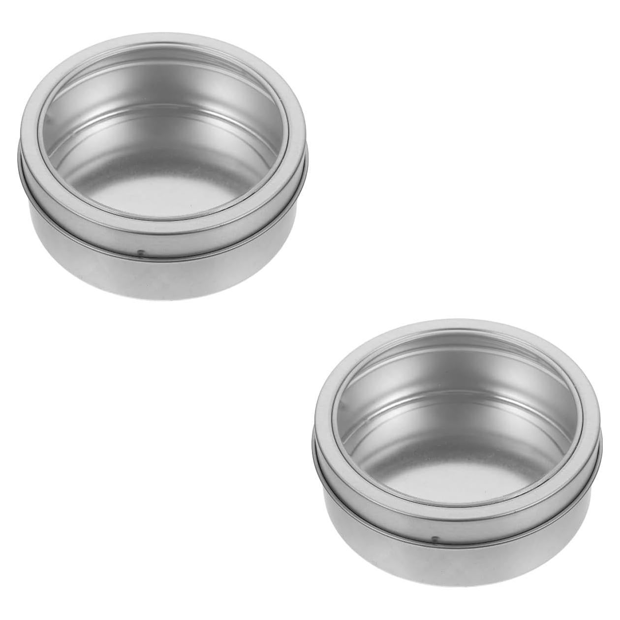 Garneck 2 Pcs Caja de Especias Magnética Aluminio 9x9cm