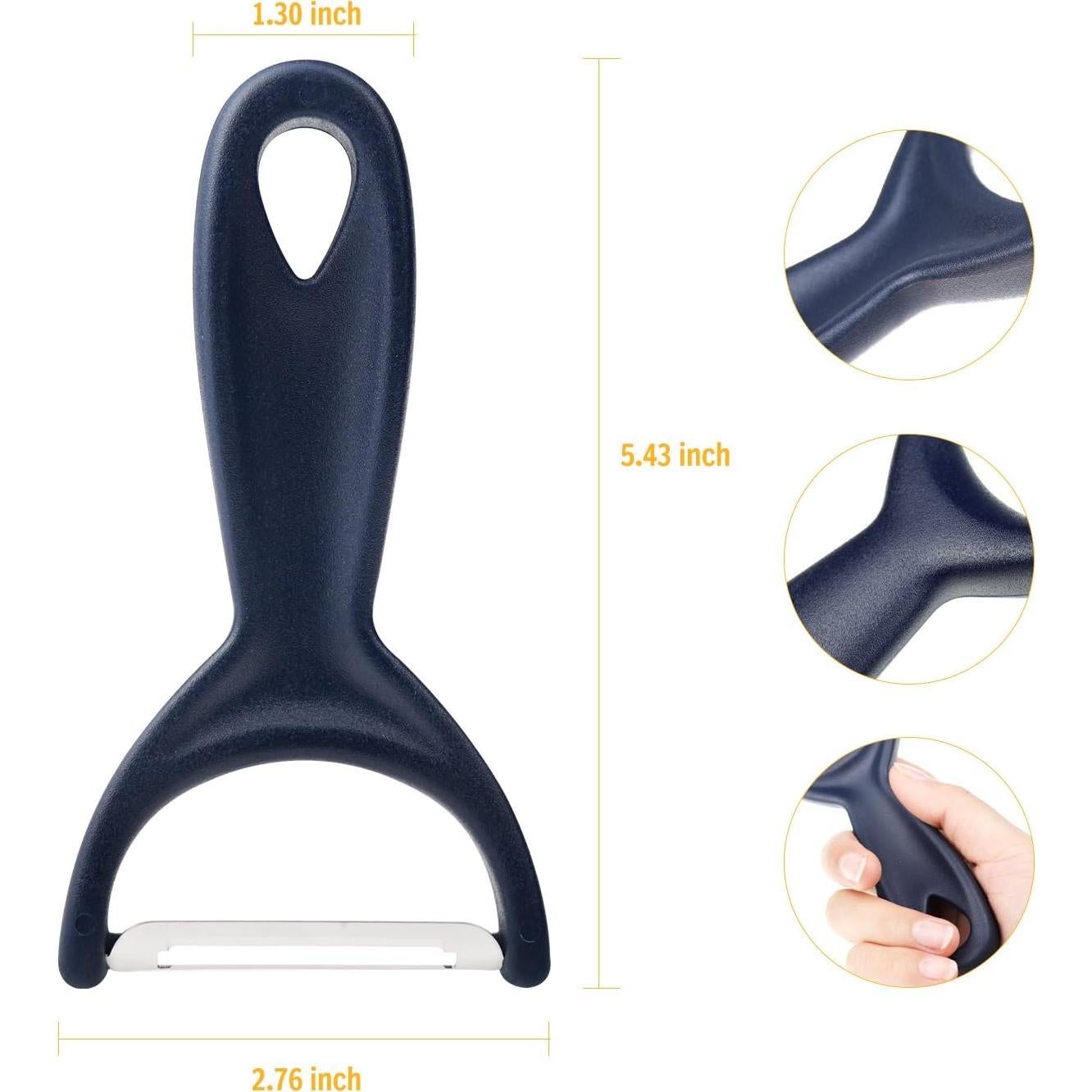 Pelador de Verduras Tagefa Ergonómico Acero Inoxidable Azul