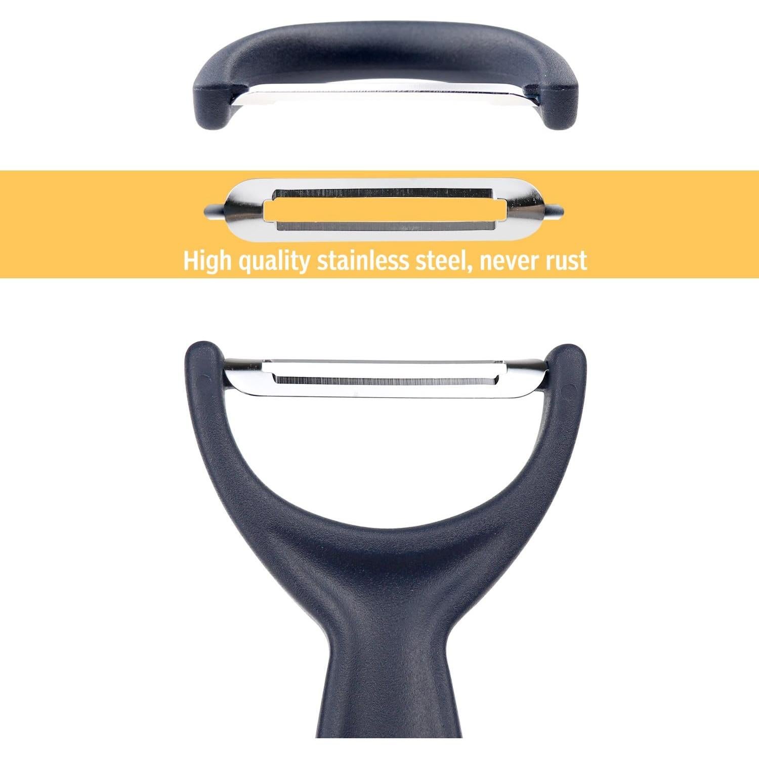 Pelador de Verduras Tagefa Ergonómico Acero Inoxidable Azul