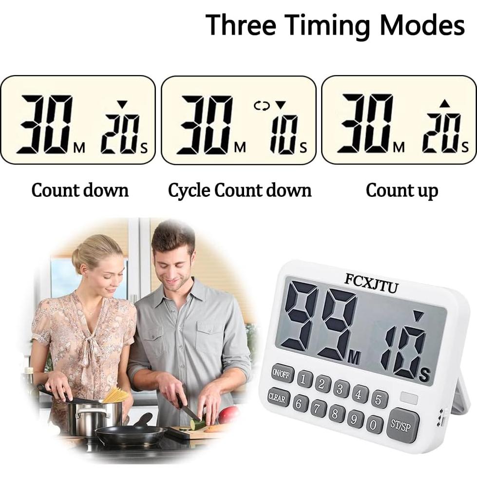 Temporizador Digital de Cocina FCXJTU con Alarma Fuerte