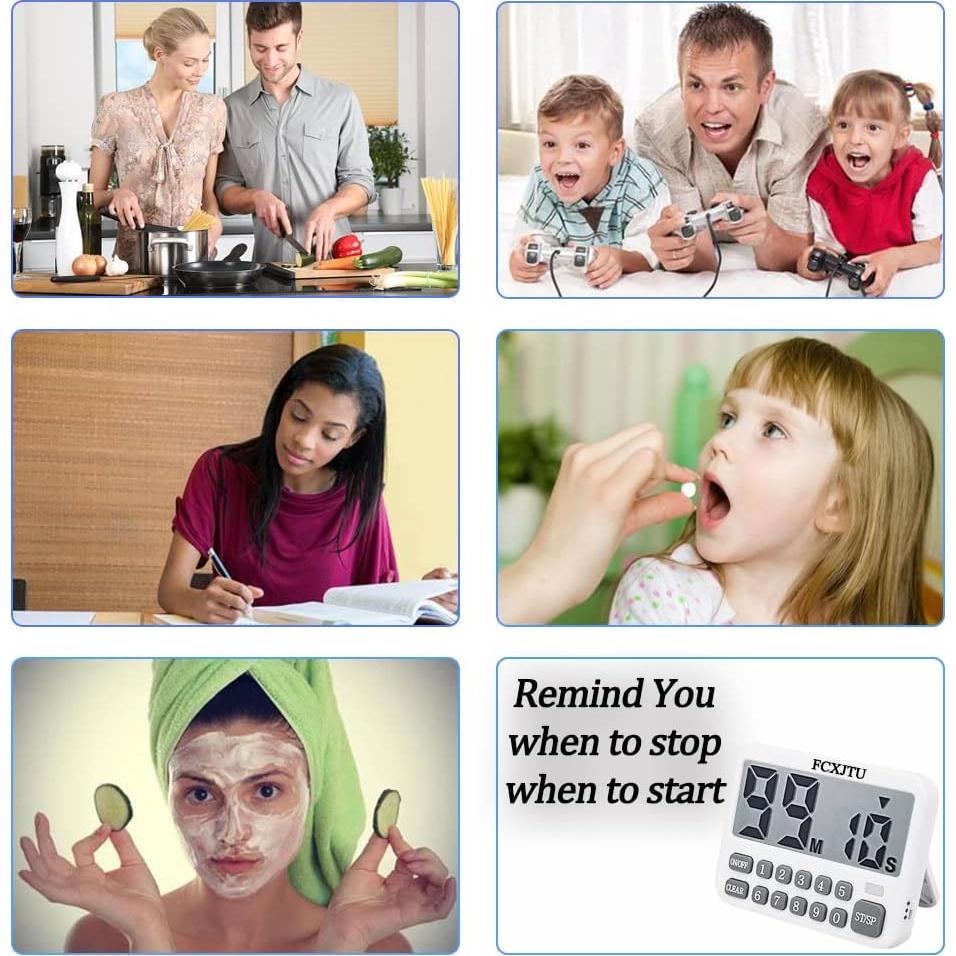 Temporizador Digital de Cocina FCXJTU con Alarma Fuerte