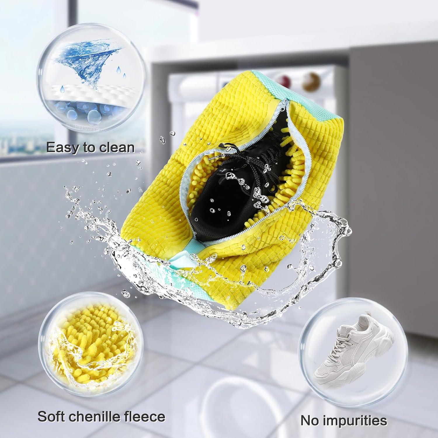 Bolsa de Lavado de Zapatos AUSTEDFY 2 Pcs Amarillo 37.8 cm