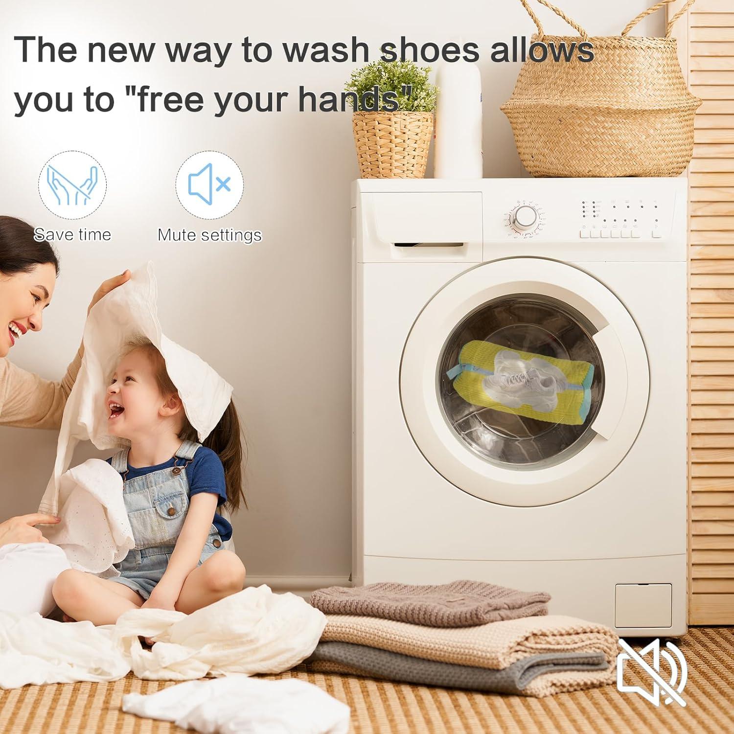 Bolsa de Lavado de Zapatos AUSTEDFY 2 Pcs Amarillo 37.8 cm