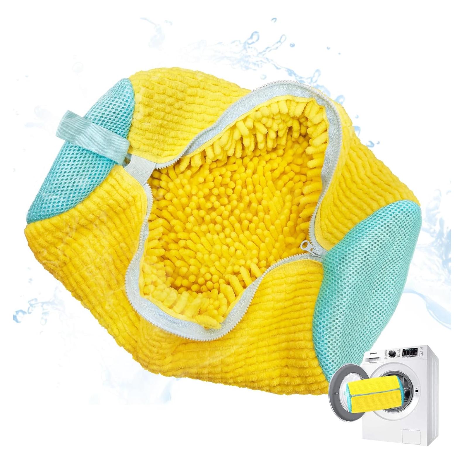 Bolsa de Lavado para Zapatos Amarilla - Ecológica y Duradera