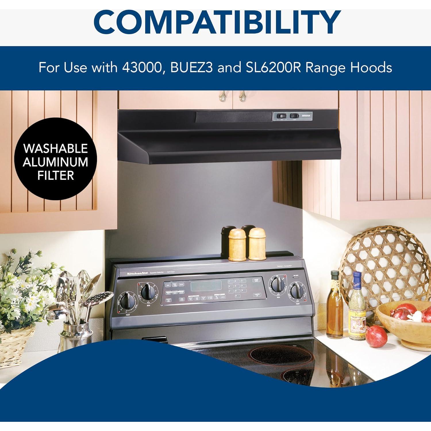 Filtro de Aluminio Broan-NuTone BP57 para Campana de Cocina