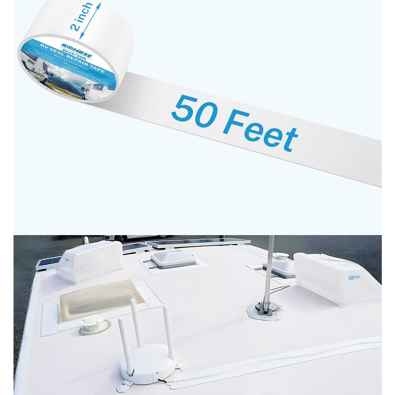 Cinta de Sellado Kohree 5 cm x 15 m Impermeable para RV