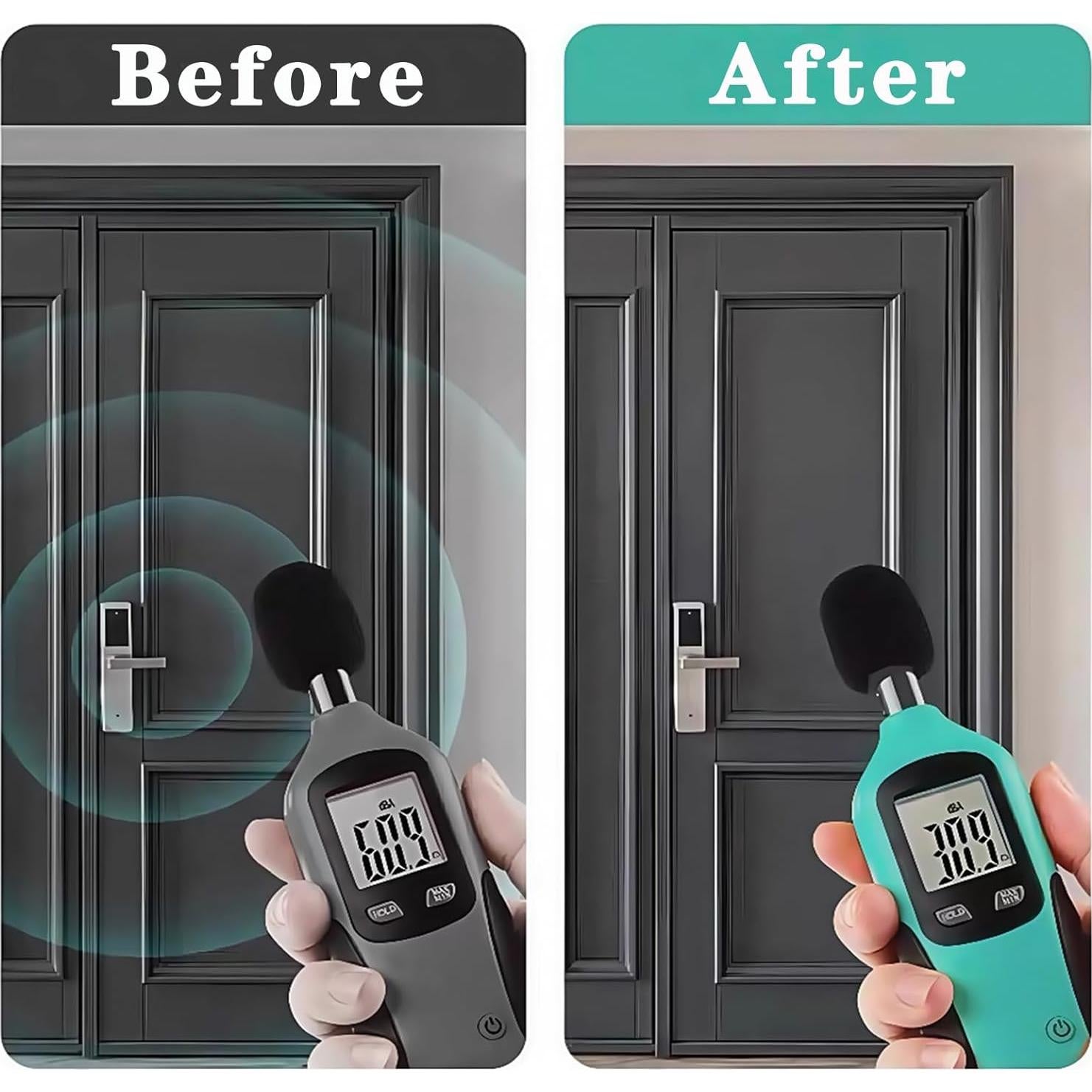 Tira de Sello Aislante WEZKYLCG 6.1m Goma Blanca para Puertas