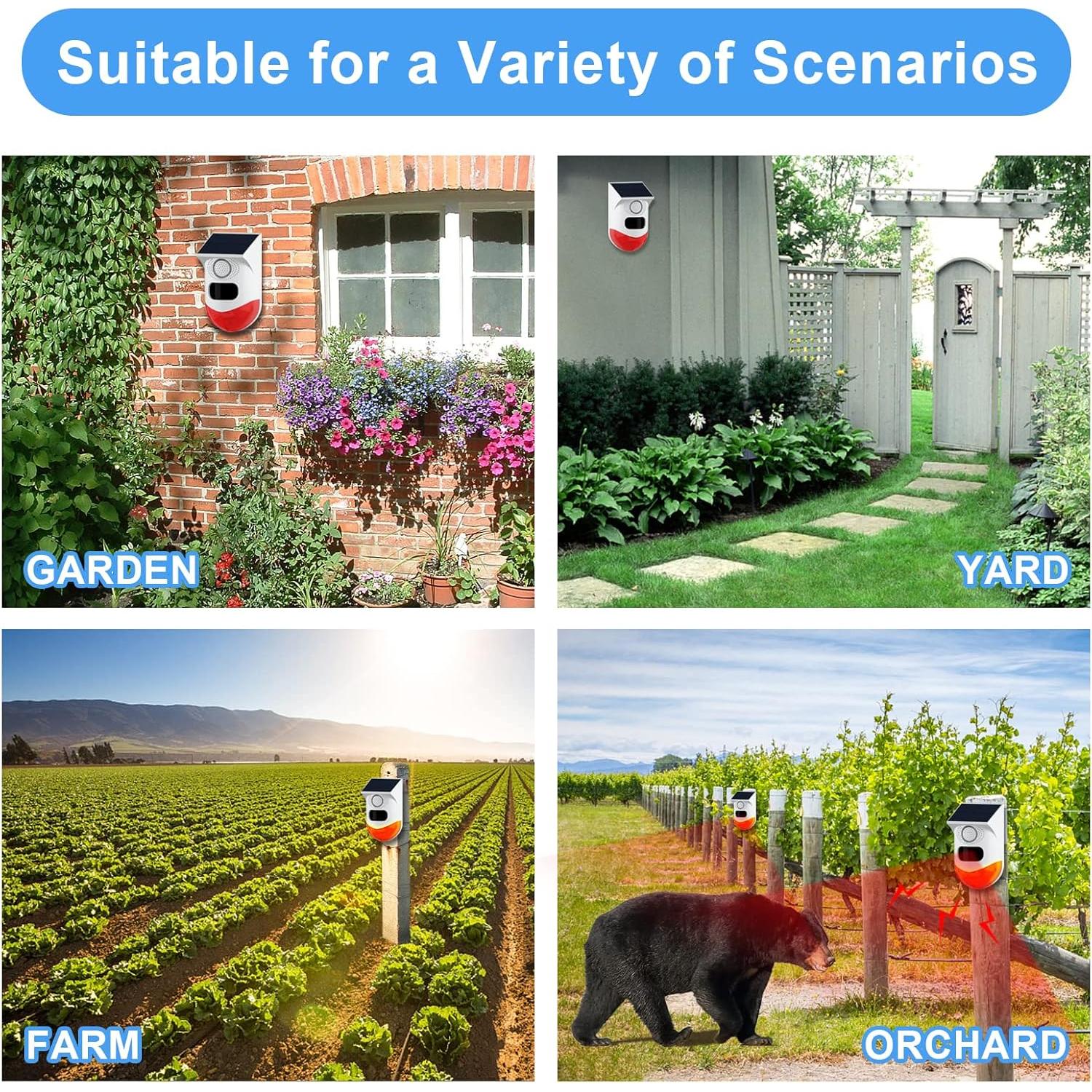 Alarma de Movimiento Solar ChunHee IP67 129dB Ajustable