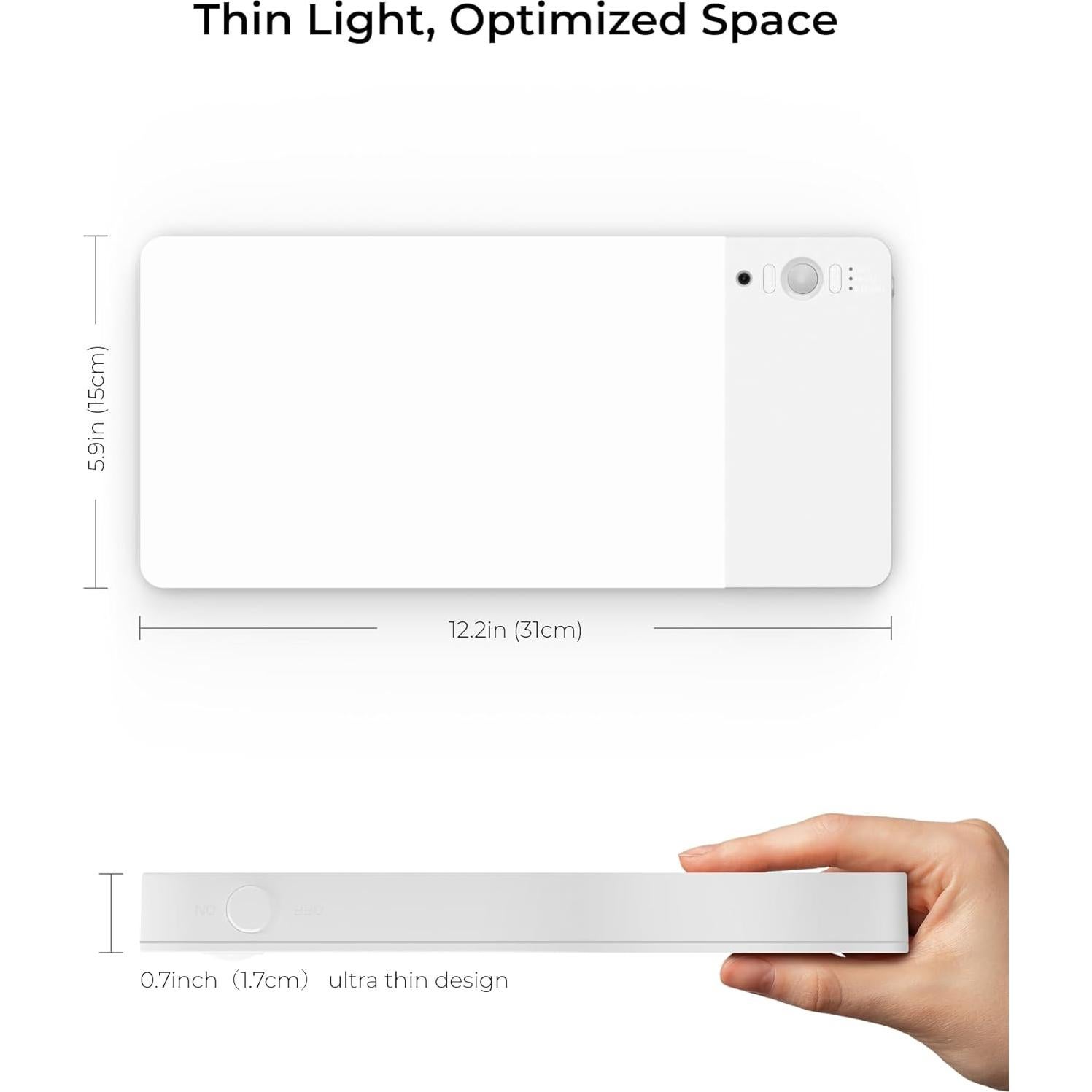 Luz de Techo LED FULEN CL06 Recargable con Sensor de Movimiento