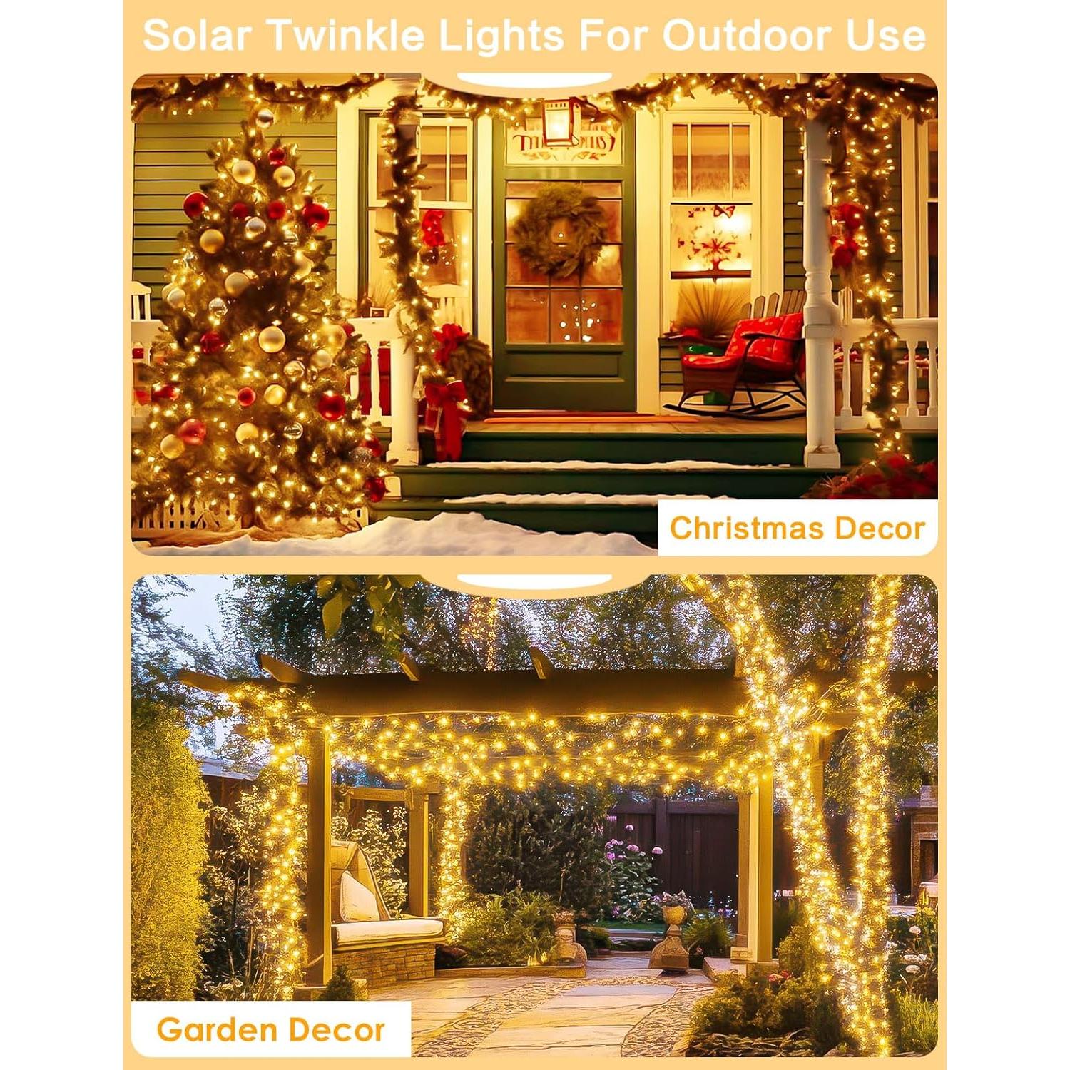 Luces de Cadena Solares BHCLIGHT 80FT 200LED Impermeables