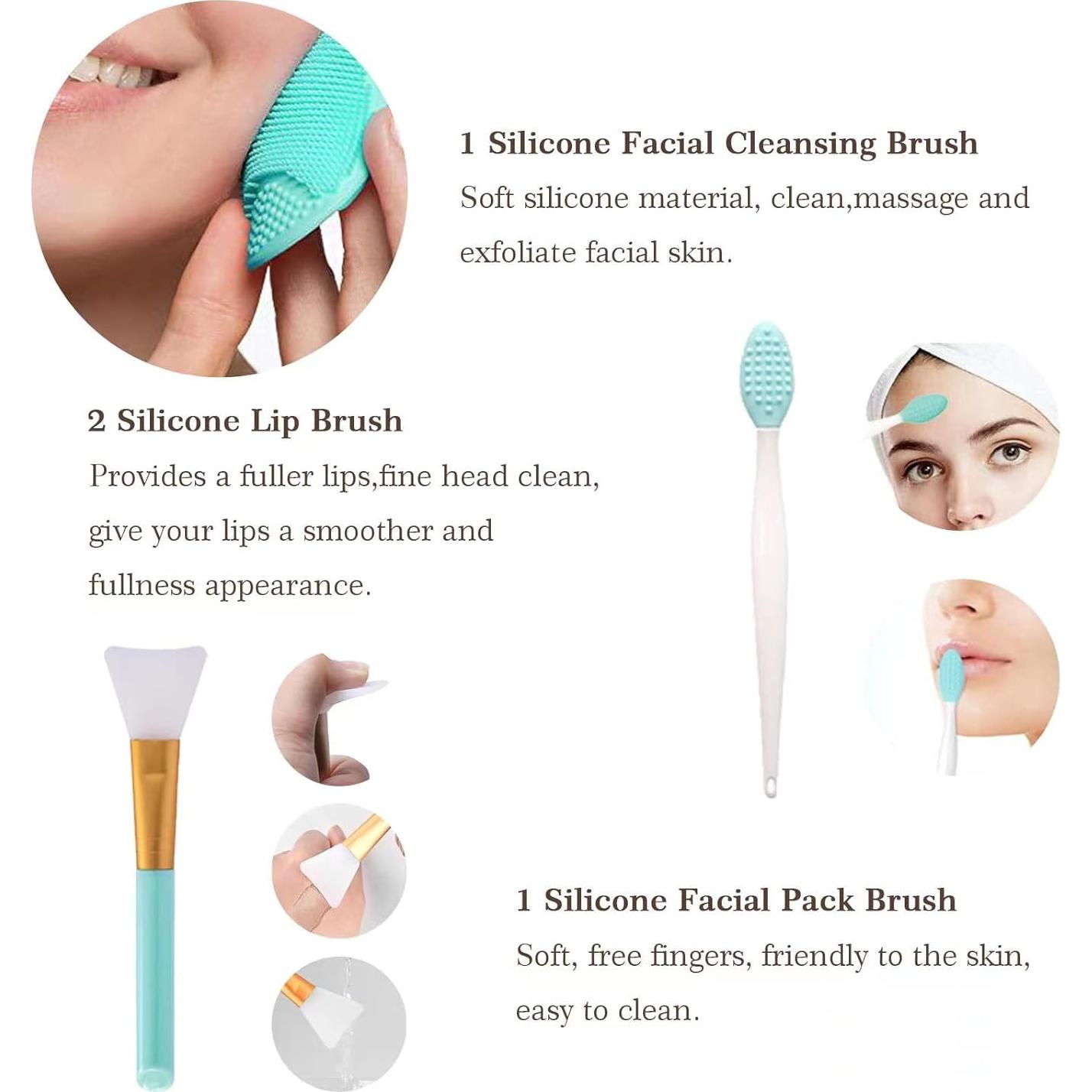 Juego de Brochas de Maquillaje Koccido 22 Piezas Verde