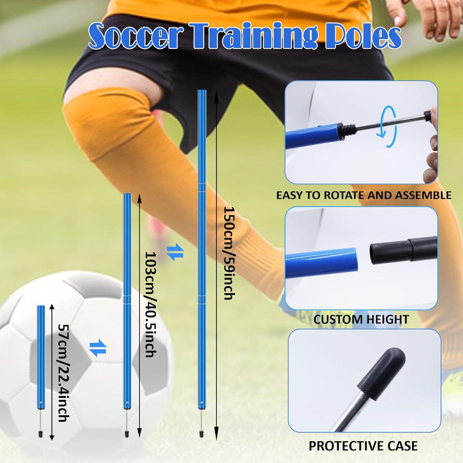 Set de Entrenamiento de Velocidad Vztipki Z-001 - 6m Escalera, 6 Postes, 12 Conos