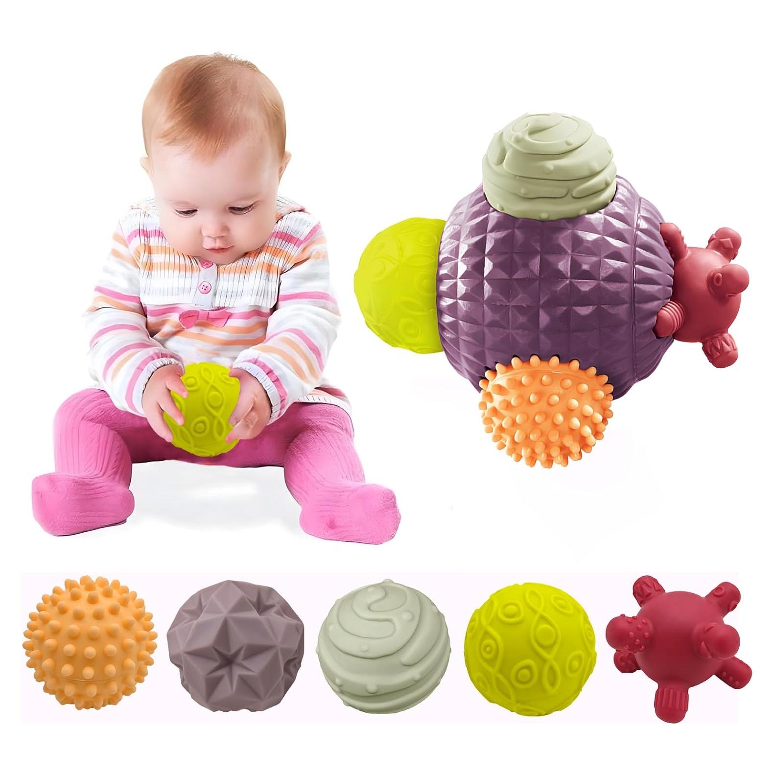 Bolas Sensoriales ROHSCE para Bebés 6-12 Meses - Juguetes Montessori