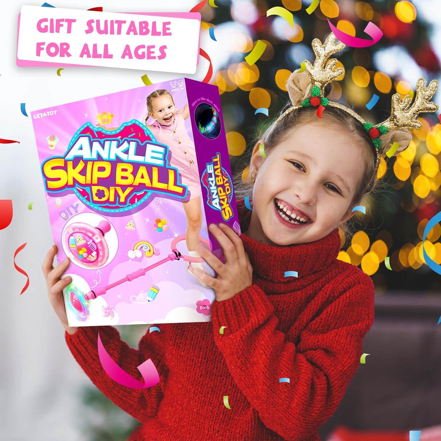 Pelota de Salto para Tobillo Getatoy Rosa - Juguete para Niñas 6-12 Años