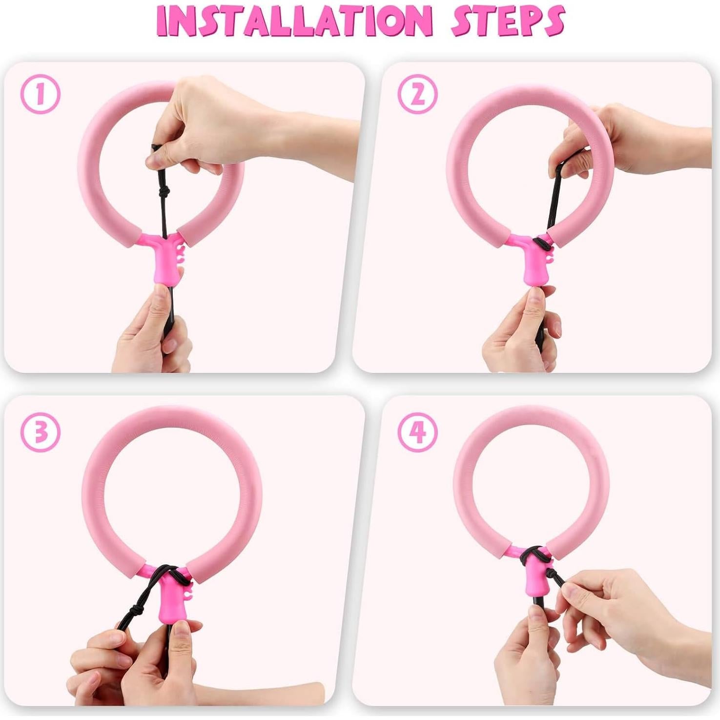 Pelota de Salto para Tobillo Getatoy Rosa - Juguete para Niñas 6-12 Años